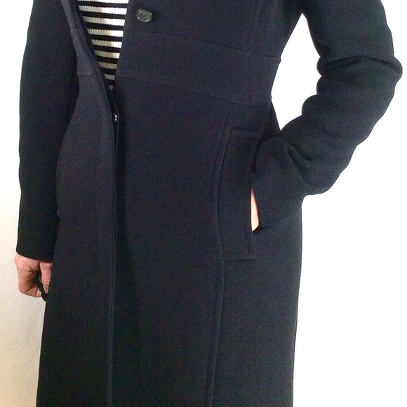 J. Crew Jackets & Coats Vintage J Crew Ladies Long Black Wool Coat